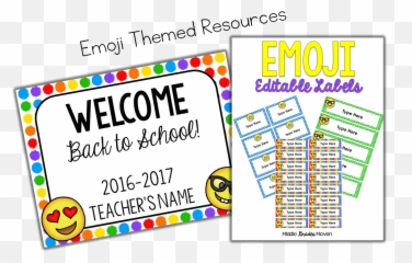 2016 - Horizontal Emoji,Emoji Classroom