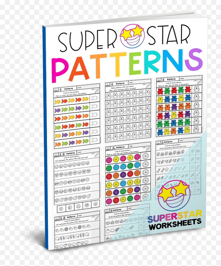 Pattern Worksheets - Superstar Worksheets Dot Emoji,Emoji Bingo Printables