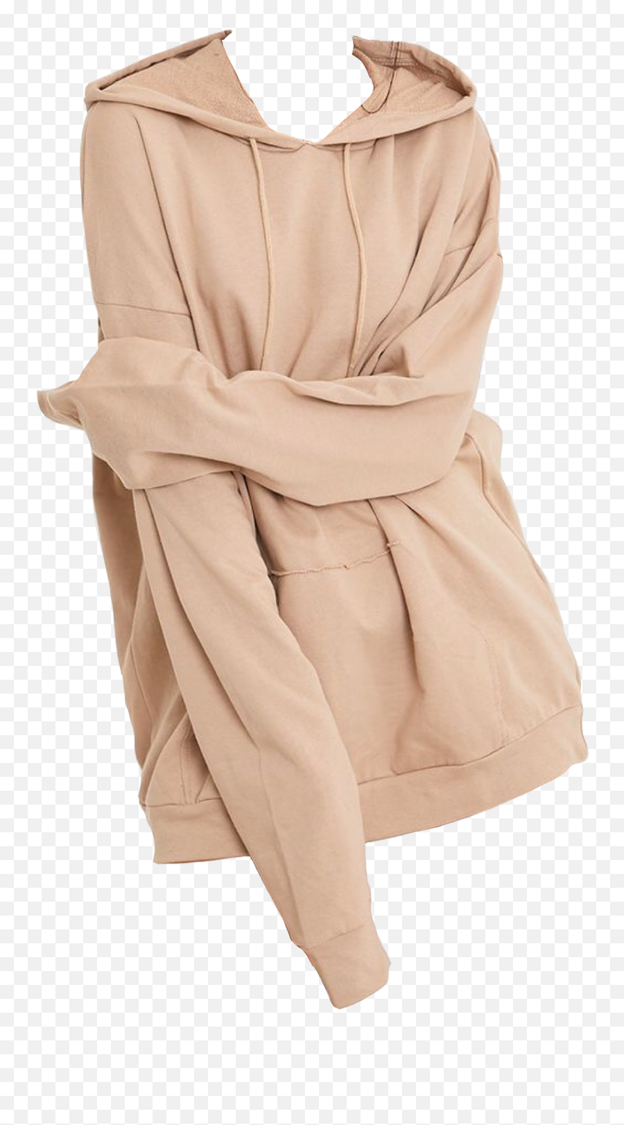Cute Beige Oversized Hoodie - Oversized Taupe Hoodie Emoji,Emotion Outfit