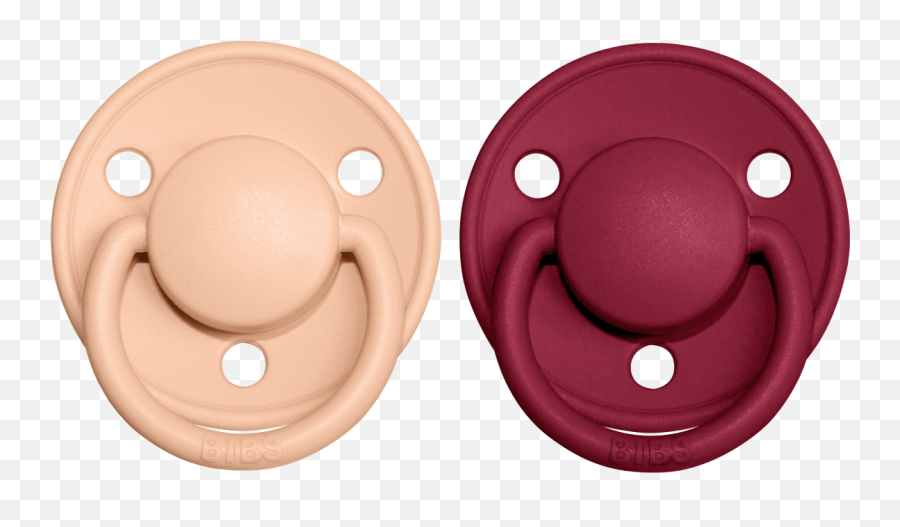 Bibs Pacifier Delux Latex Sz 2 Toddler 6m 2 Pcs - Peach Sunset Ruby Bibs De Lux Vanilla Dark Oak Emoji,Nipple Emoticon