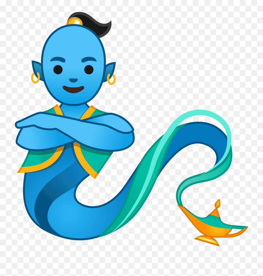 Man Genie Emoji - Genie Emoji,Aladdin Emoji