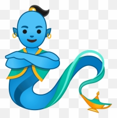 Man Genie Emoji - Genie Emoji,Aladdin Emoji