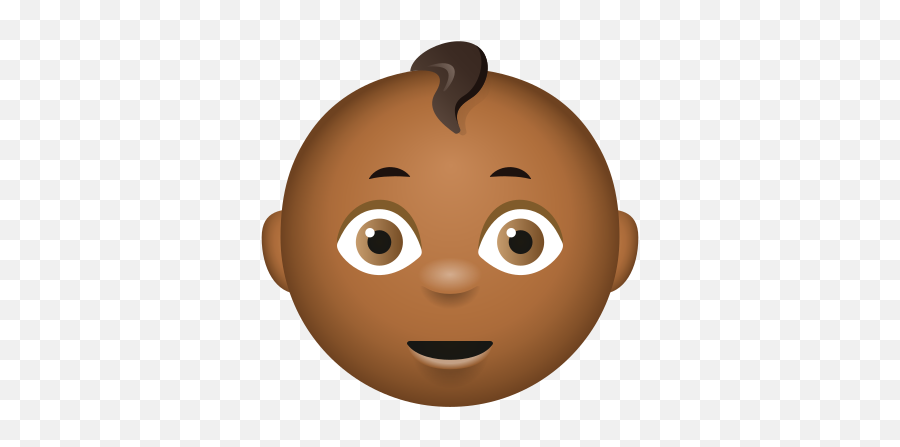 Baby Medium Dark Skin Tone Icon - Happy Emoji,Brown Nose Emoji