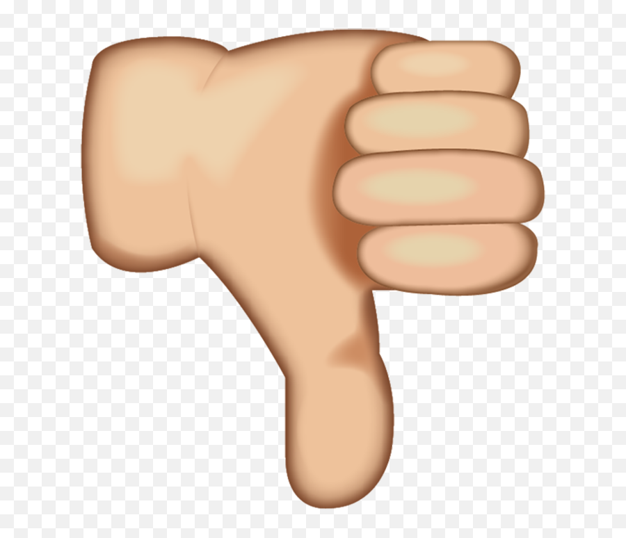 Download White Thumbs Down Sign Emoji Icon Emoji Island - Thumb Down Emoji Png,Fist Emoji