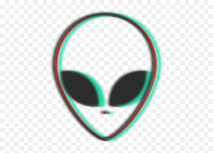 Alien Head Trippy Design Blurry - Poster Humans Aren T Real Emoji,American Atheist Emoji