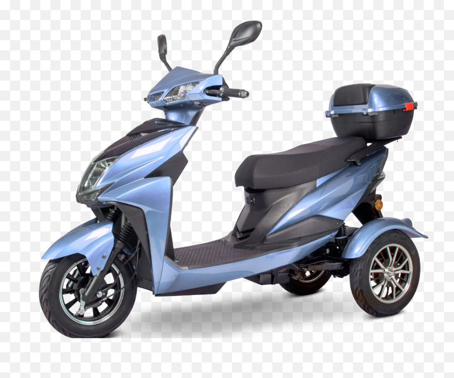 Ewheels Ew - 10 Blue Sport Electric Mobility Recreational Scooter 15mph 40mi 3 Wheeler Electric Moped Emoji,Emotion Moped Parts