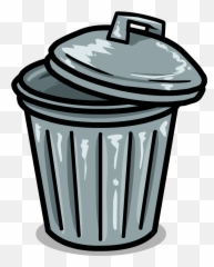 Garbage Clipart Paper Garbage Paper - Trash Can Clipart Png Emoji,Wastebasket Emoji