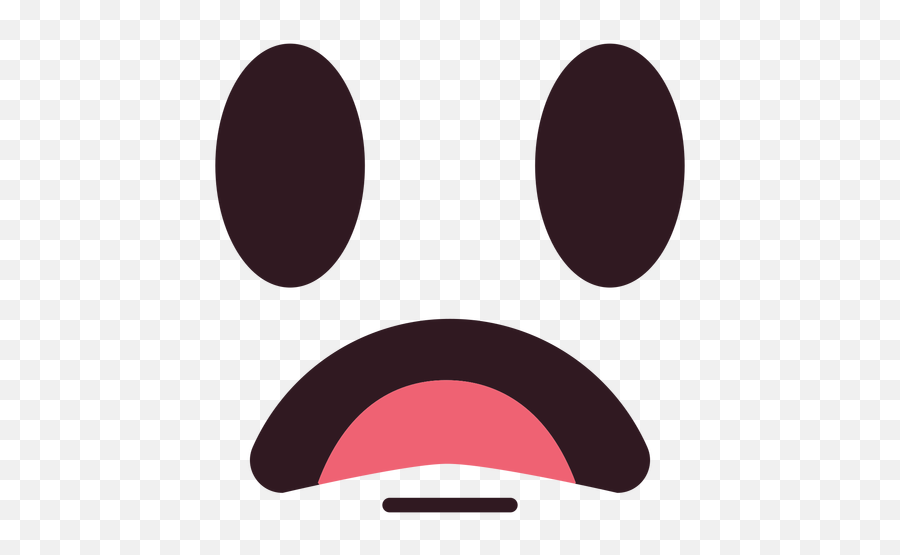 Disappointed Emoticon Face Flat - Dot Emoji,Disgusted Emoticons