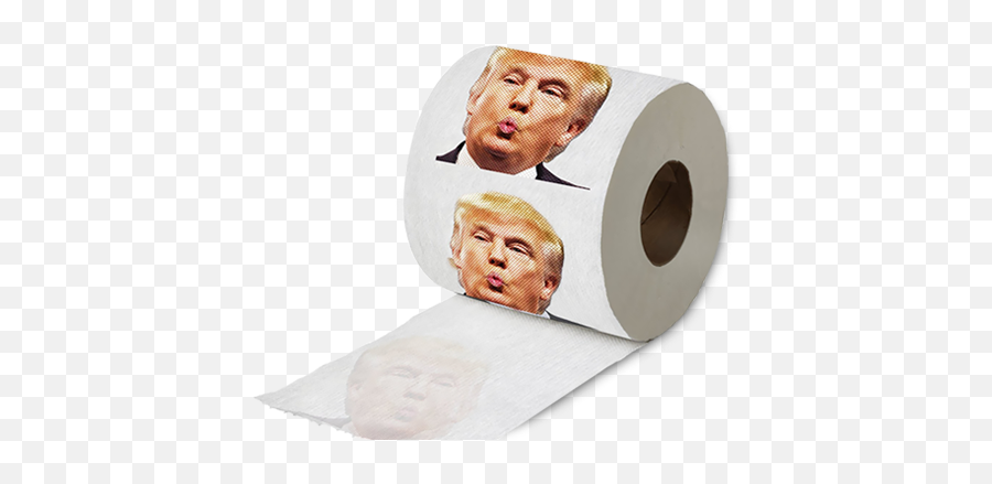 Download Donald Trump Toilet Paper Roll Full Color Print - Toilet Paper Trump Transparent Emoji,Toilet Paper Emoji