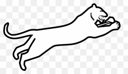 Logo Panther Clipart Image 7 - Cheeta Black And White Clipart Emoji,Vblack Panther Emojis