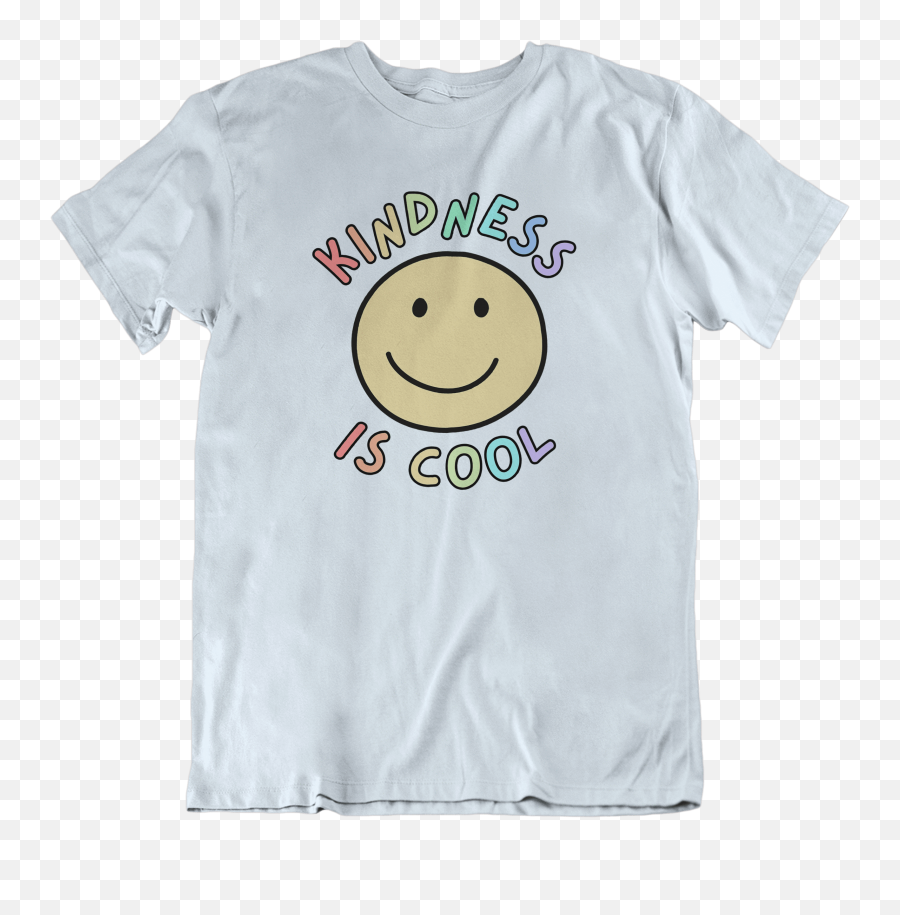 Kindness Is Cool - Tshirt Short Sleeve Emoji,Green Light Emoticon