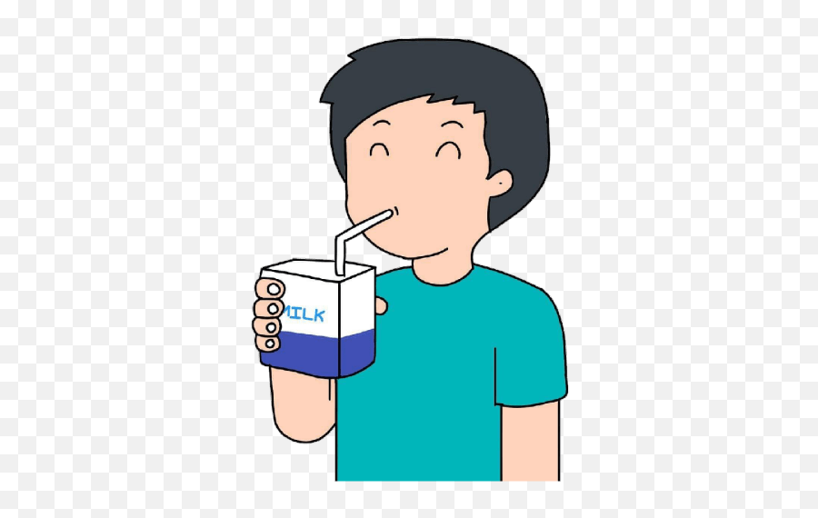 Leche - Drinking Vector Emoji,Emoji Drinkinjg Water Clipart