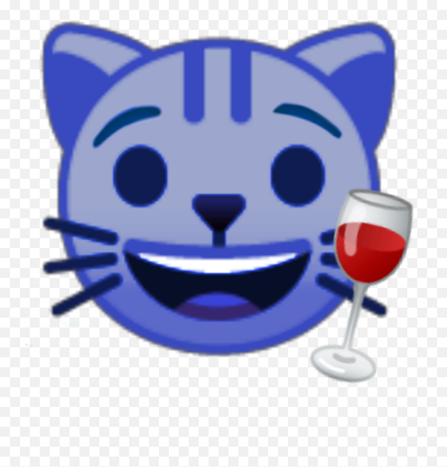 Alexalexnautsalexwgfwgf Se Sticker By Beatricelilla - Transparent Png Kiss Cat Emoji,Wine Glass Emoji