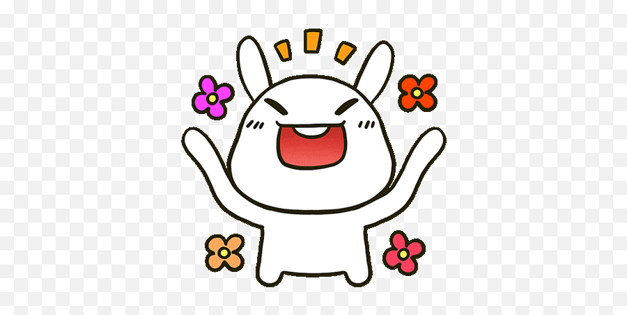 Cute Rabbit Sticker - Cute Rabbit Fun Discover U0026 Share Gifs Emoji,Smiling Bunny Emoji Cute Rabbit Sticker - Cute Rabbit Fun Discover U0026 Share Gifs Emoji,Smiling Bunny Emoji