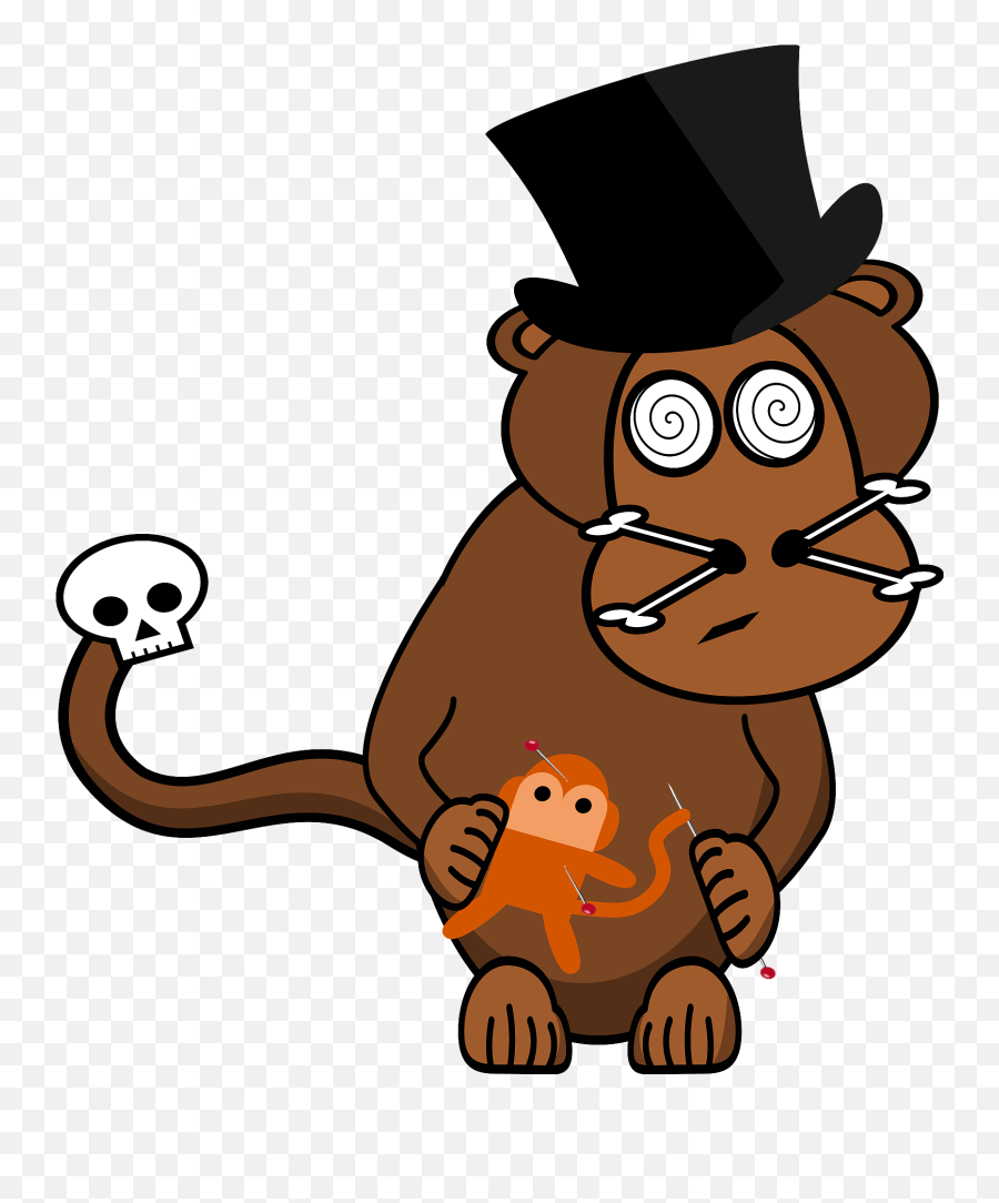 Voodoo Monkey Clipart - West African Vodun Emoji,Voodoo Emoji