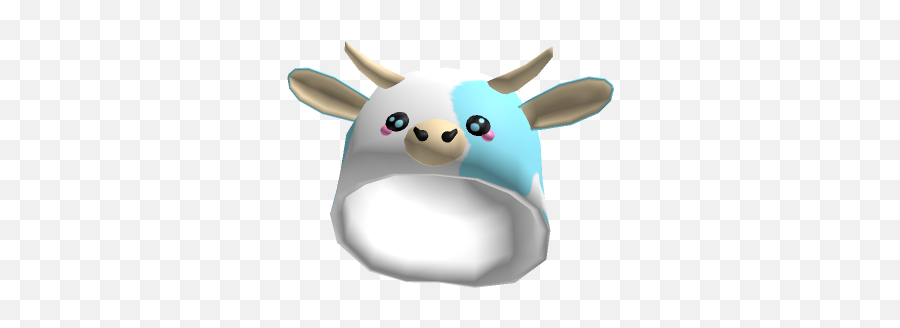 Avatar With The Blueberry Cow Hood - Blue Cow Hood Roblox Emoji,Blue Emoji Outfit