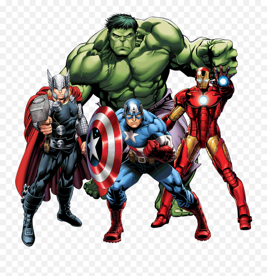 Hulk Captain America Iron Man Thor - Clip Art Library Hulk Captain America Iron Man Thor Emoji,Avengers Emojis