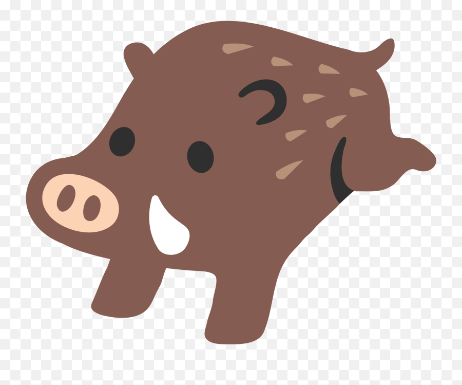 Emoji Clipart Pig Emoji Pig - Android Boar Emoji,Pig Nose Emoji