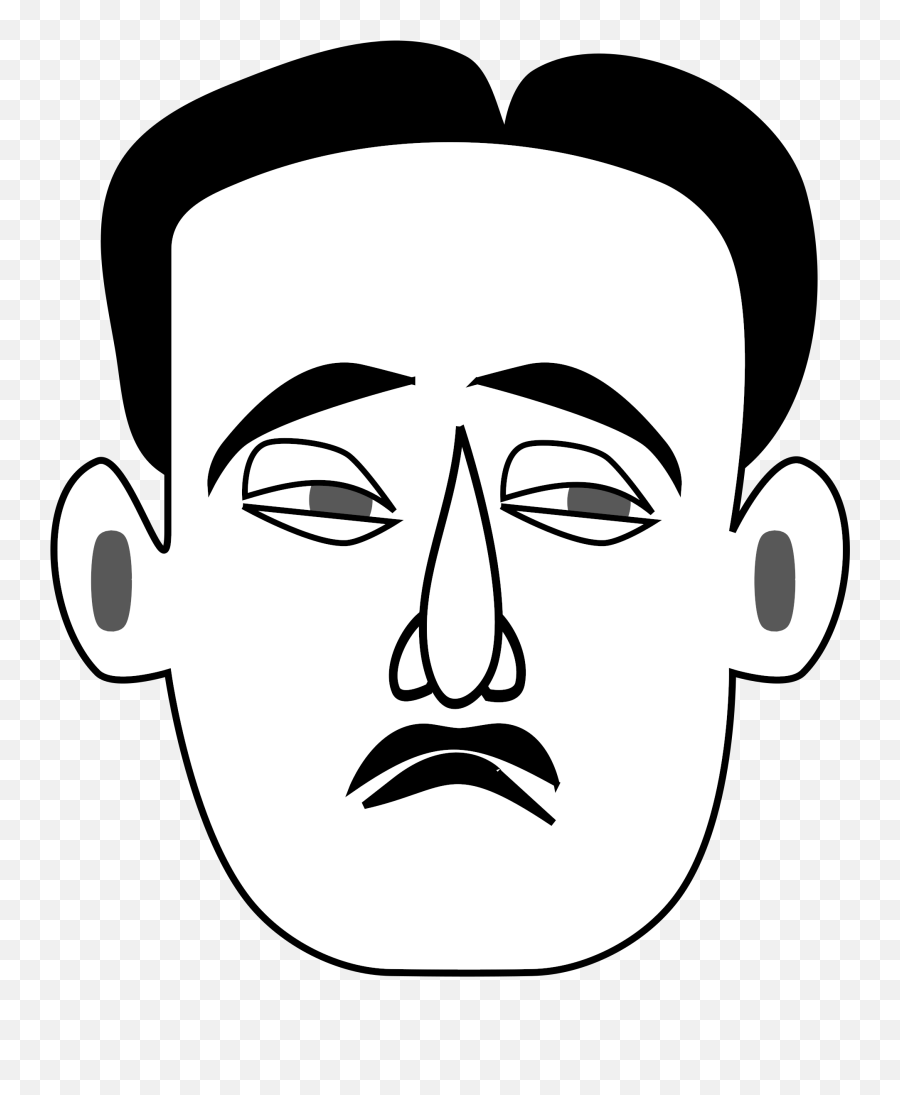 Sad Face - Sad Man Face Clipart Emoji,Face And Emotions