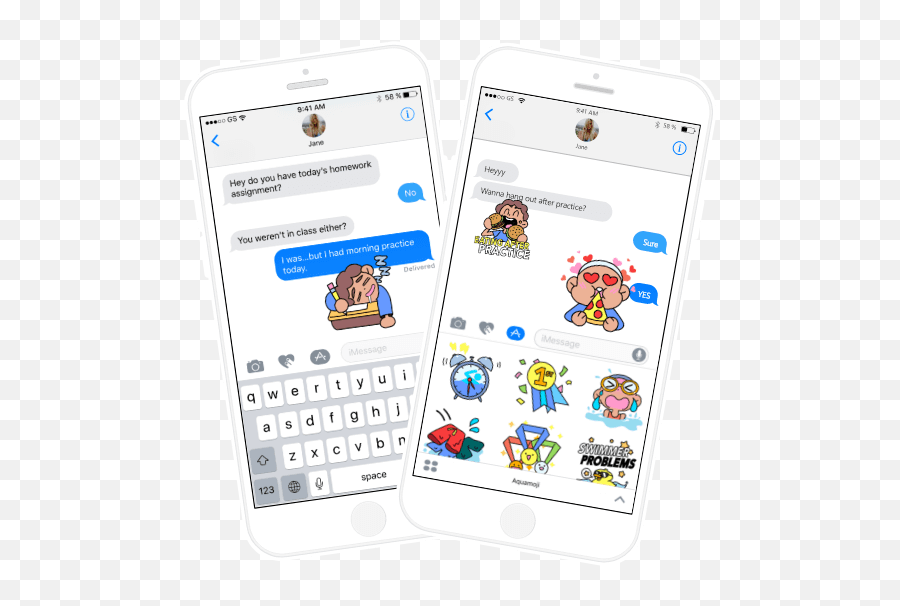 Aquamoji - Free Swim Stickers U0026 Emojis By Swimoutletcom Smart Device,Holiday Emojis For Iphone