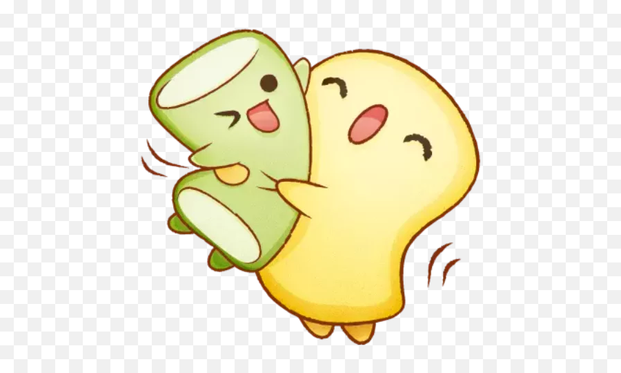 The Glass Character 020218 - Marshmallows Hugging Emoji,Woodchuck Emoji