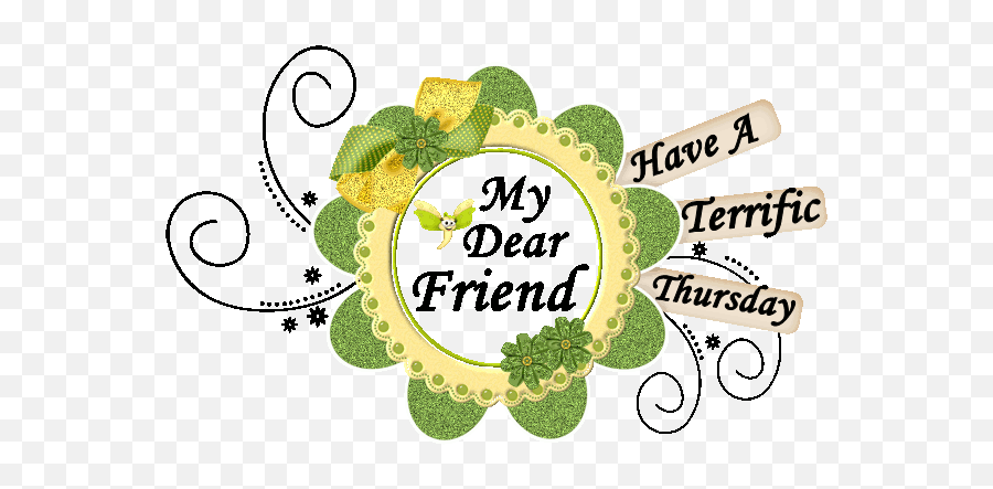 Thursday Greetings Good Morning Gif - Happy Thursday Friendship Gif Emoji,Glitter Graphics Animated Small Emoticons Friends Forever