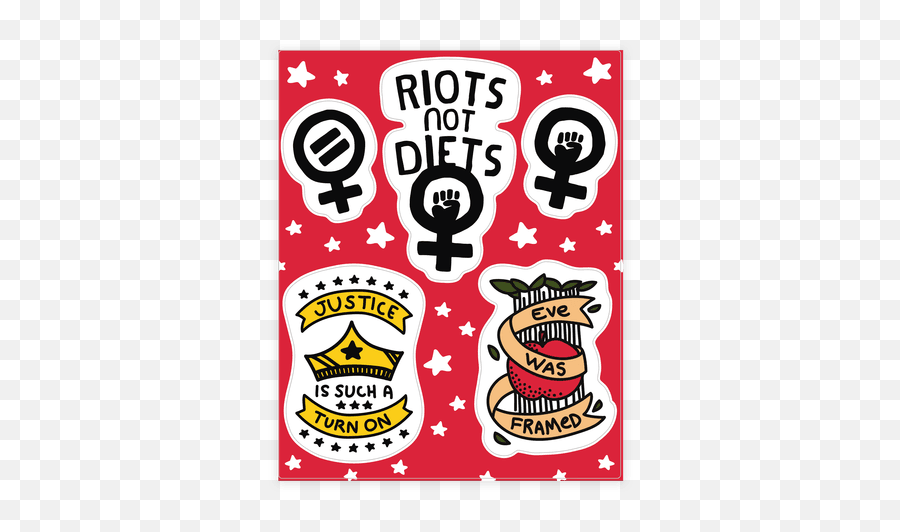 Sticker And Decal Sheets - Language Emoji,Feminists Mad About Emojis