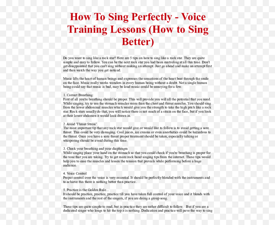 How To Sing Perfectly - Document Emoji,How To Sing Let It Go With Emotion