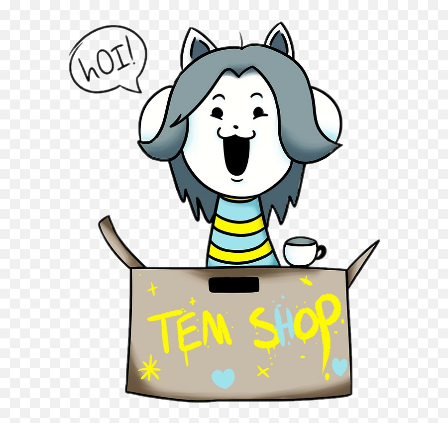 Temmie Undertale Sticker By Natyrus The Human - Temmie In Tem Shop Emoji,Why Is The Annoying Dog Emoticon Undertal