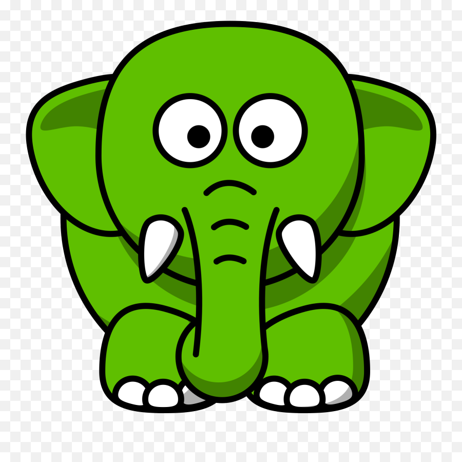 Green Elephant Clipart - Png Download Full Size Clipart Elephant Clipart Emoji,Elephant Emoji