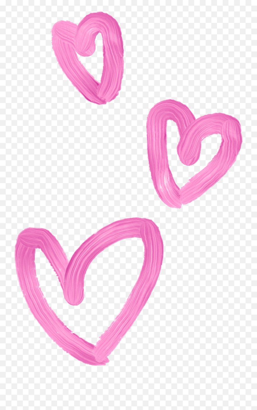 Overlay Hearts Lipstick Mirror Sticker - Pink Pack Aesthetic Stickers Emoji,Red Heart Emojis Different In Sierra