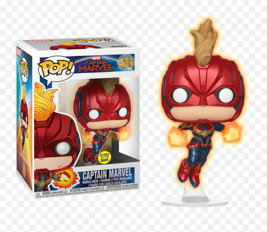 Funko Captain Marvel - Captain Marvel 433 Funko Pop Emoji,Captian Marvel No Emotions