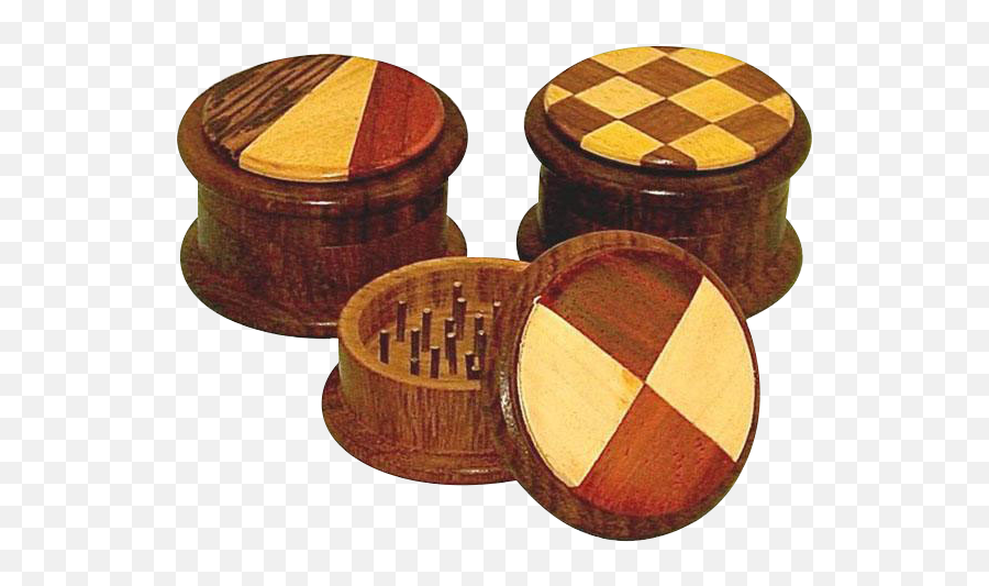 2 - Piece Round Wood Grinder Solid Emoji,Emoji Splitting Wood