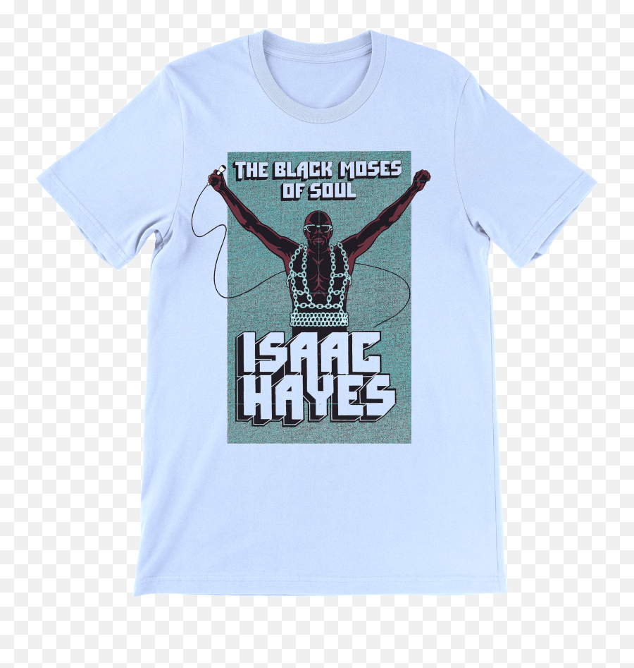 Issac Hayes Black Moses Tee - Black Moses Isaac Hayes Illust Emoji,What Is Moses Emotions In The Lithograph Of Moses