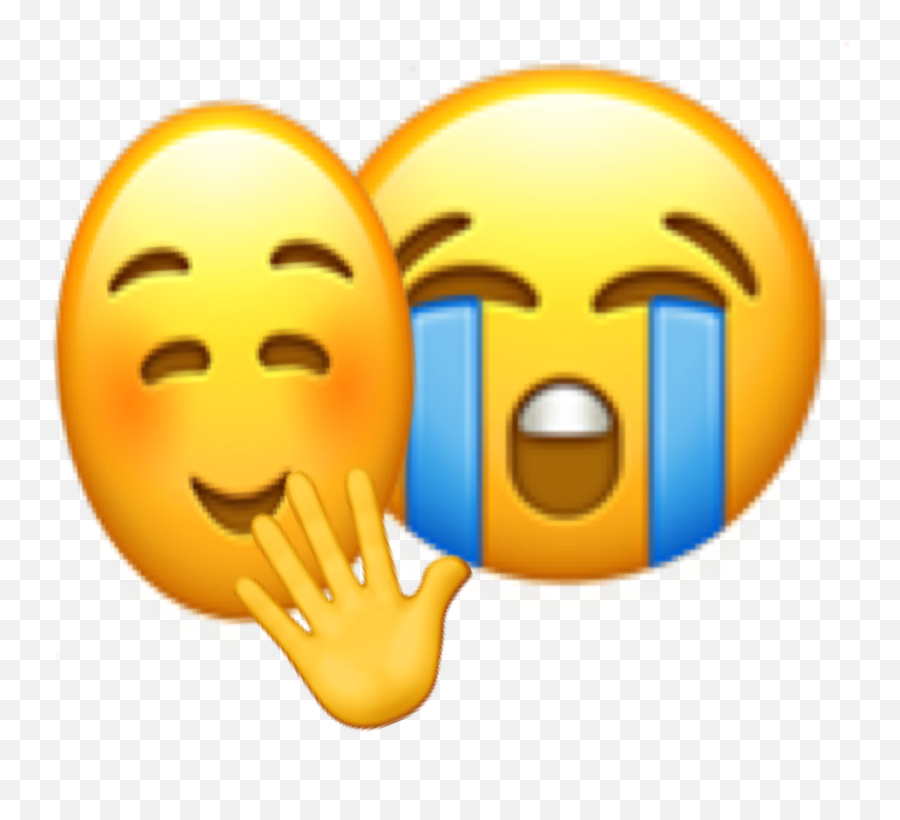 Emoji Sad Watch Out Sticker - Happy,Fake Emoji