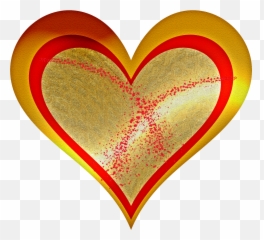 Graphic Image Of A Red - Gold Heart Free Image Download Heart Emoji,Emojis Hermosos
