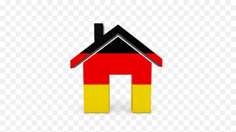 Illustration Of Flag Of Germany - German Home Icon Clipart German House Icon Emoji,Belgium Flag Emoji