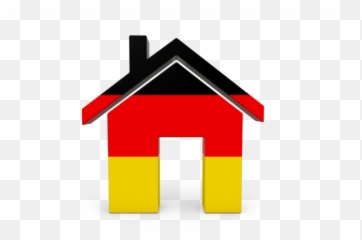 Illustration Of Flag Of Germany - German Home Icon Clipart German House Icon Emoji,Belgium Flag Emoji