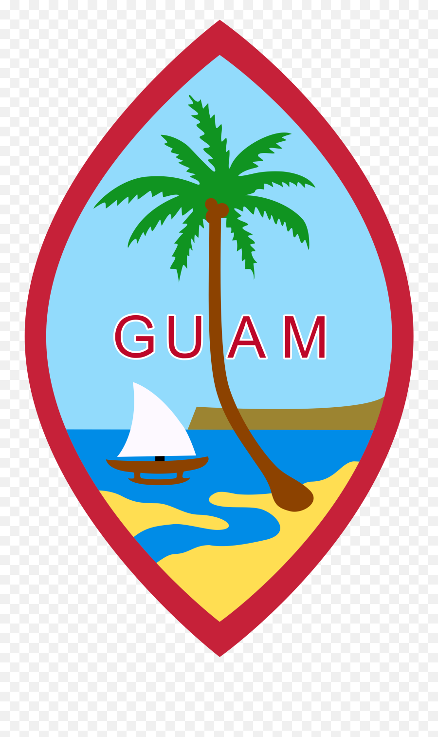Guam Seal Png U0026 Svg Vector - Freebie Supply Guam Coat Of Arms Emoji,Emoji Croix Iphone