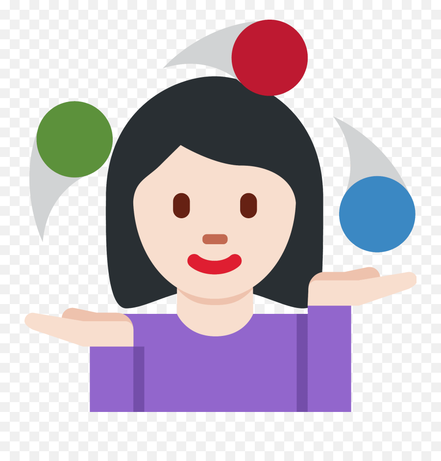Woman Juggling Emoji With Light Skin - Woman Juggling Emoji,(1/1) Emoticon Meaning