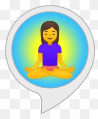 Alexa - For Women Emoji,Meditating Emoji Transparent