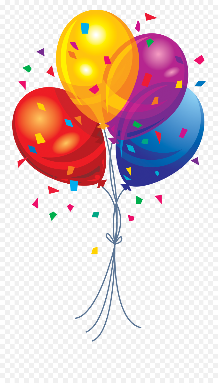 Color Birthday Balloon Drawing Free Image Download - Birthday Balloons Png Emoji,Colors And Emotions In Art