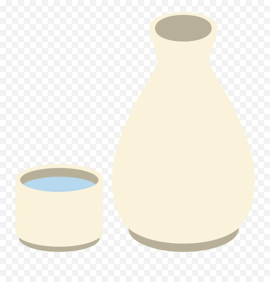 Sake Bottle And Cup - Sake Emoji,Bottle Emoji