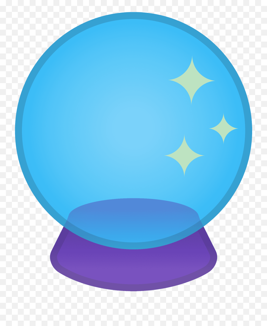 Bola Mágica De Cristal - Transparent Background Crystal Ball Clipart Emoji,Emoji Oficinista