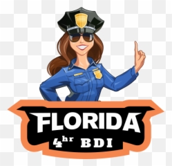 Florida Traffic Ticket Course - Police Girl Photo Drawing Emoji,Dmv Emotions And Driving