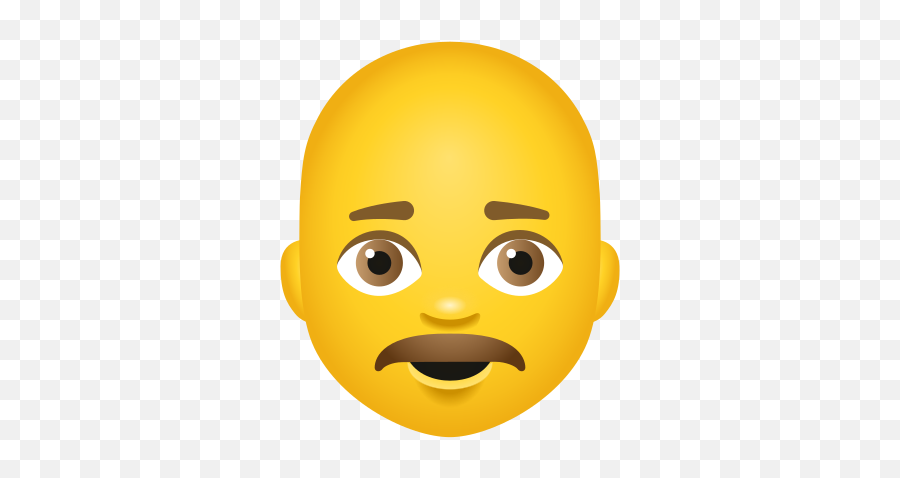 Man Bald Icon U2013 Free Download Png And Vector - Happy Emoji,Fat Face Emoji