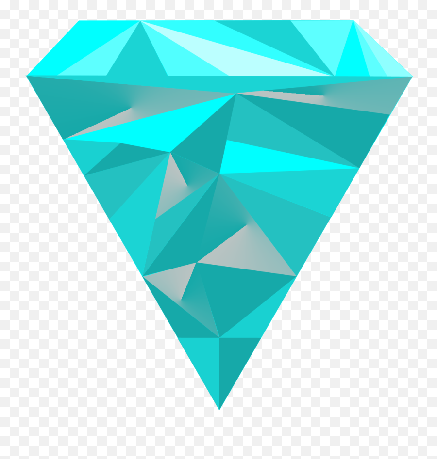 Cyan Polygon Diamond - Album On Imgur Emoji,Green Diamond Emojis