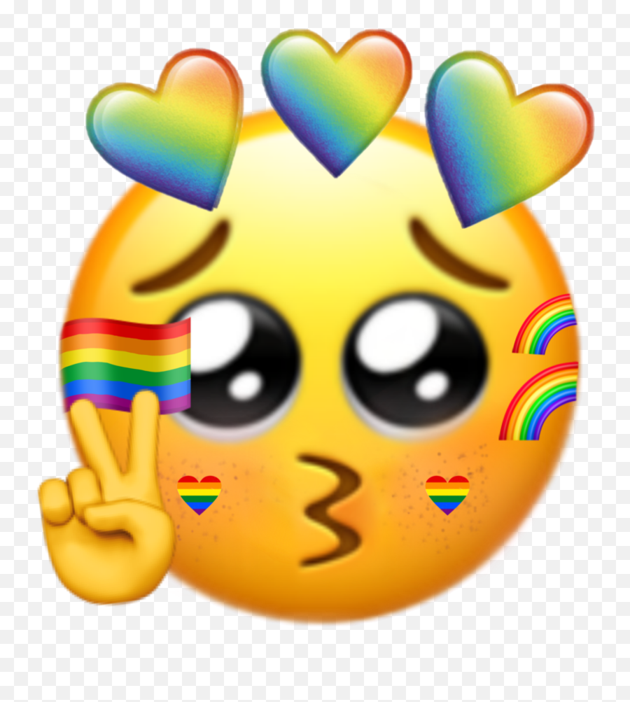 U200d Lgbt Lgbtpride Sticker By Johnnyu200d - Peace Sign Crying Emoji,Bisexual Pride Flag Emoji