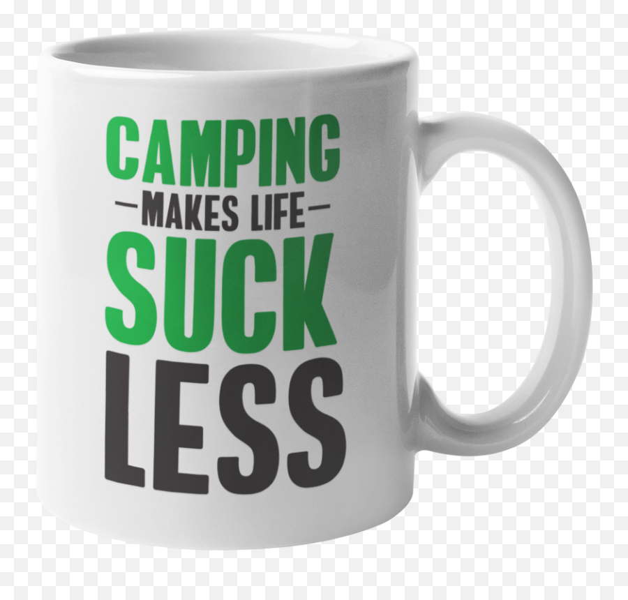 Camping Makes Life Suck Less Coffee U0026 Tea Mug U0026 Cup For Camp Party Favors 11oz Emoji,Emoticon Baby Sucking