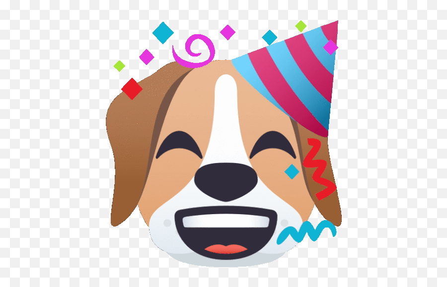 Time Dog Gif - Happy Emoji,Party Time Emoji